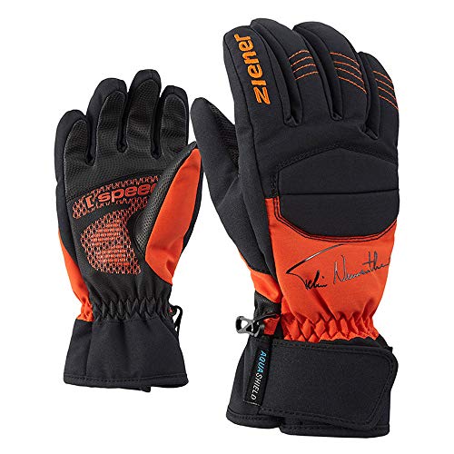 Ziener LEEDY AS(R) Glove Junior Gant de Ski Mixte Enfant, Orange Spice, FR : M (Taille Fabricant : 5)