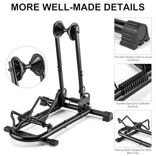 CXWXC Fahrradständer Boden 26 bis 29 Zoll und 650C -700C,Fahrrad Ständer für Ihre Garage,Haus oder Fahrradgeschäft,Faltbar Radständer für MTB und Rennrad