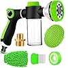 2 in 1 Dog Shower Attachment for Indoor Shower Hose Outdoor Garden Hose 8 Sprayer Modes Dog Wash Hose Attachment with Soap Dispenser Ideal for Car Wash and Pet ShowerHose Not Include