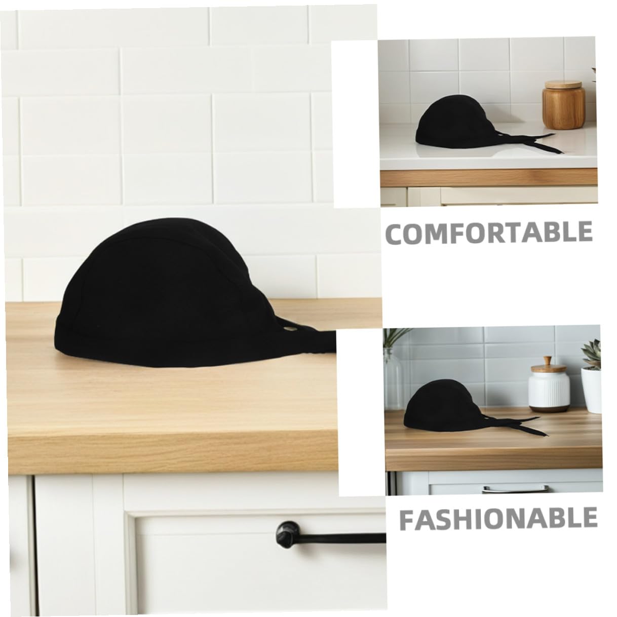 Garneck 12piezas Gorros de Chef Unisex con Lazo Gorro de Cocinero Transpirable para Hombre y Mujer para Servicio de Alimentos Restaurante