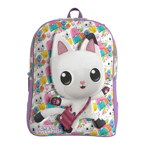 Gabby-Mochila, Bolsa, Material Escolar, Preescolar, Complementos, Color Morado, Producto Oficial (CyP Brands)