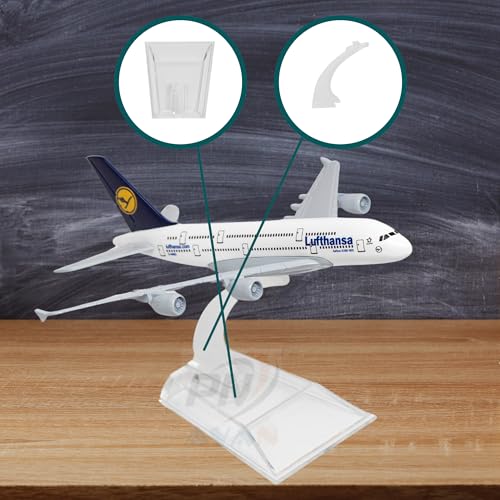 Image of Lufthansa Airlines, diecast, Metal Aeroplane Scale Model Office only for Display, Size -16 cm-A380 (Lufthansa)