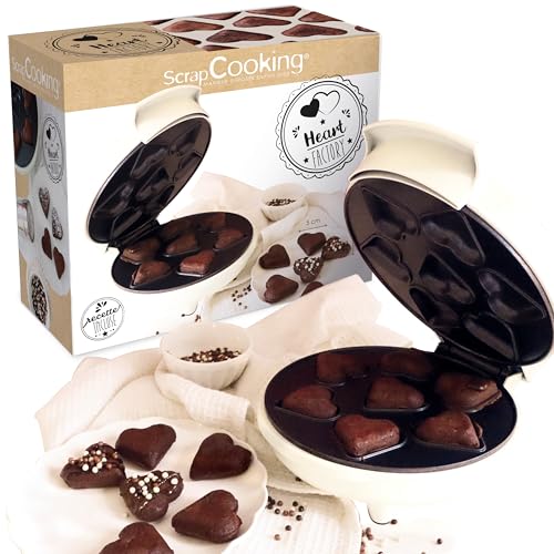 ScrapCooking - Máquina para Fondants de Chocolate en Forma de Corazón - Heart Factory - Listos en 2 Minutos - Mini Pasteles Idea de Regalo para Repostería y Cocina - Lava Cake - Receta Incluida - 3894