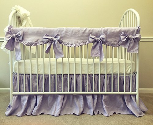 lavender crib bedding set