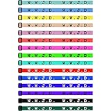 Kathfly 60 Pieces WWJD HWLF Knitting Bracelets Religious Christian Webbing Bracelets Handmade Colorful Woven WWJD Bracelets HWLF Bracelets for Kids Men Women and Fundraisers (Classic Color)