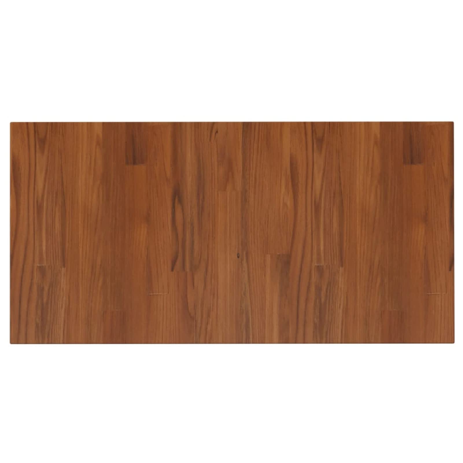 Mesa de trabajo de madera maciza de color marrón oscuro, 80 x 40 x 2,5 cm, encimera de madera para oficina en casa
