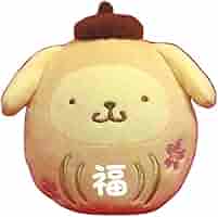 Amazon.co.jp: だるま ポムポムプリン ぬいぐるみ : おもちゃ