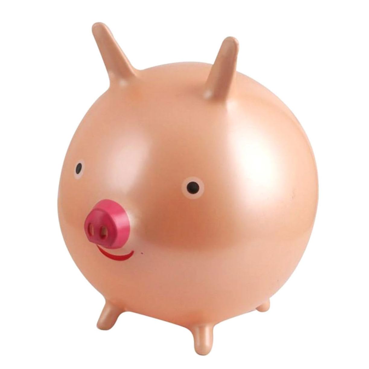 WOONEKY Pelota Saltarina para Niños Dibujos Animados y Mango Forma De Orejas De Cerdo, Tamaño Grande De 45 Cm, PVC Grueso, para Juegos Jardín De Infancia y Fiestas Infantiles