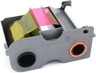 2ID - Fargo DTC1250 YMCKO Ribbon Cartridge w/Cleaning Roller | Genuine Fargo 45000 Ribbon | Prints Durable Vibrant Full Color Images, Text and Barcodes On PVC ID Cards | Rated To Last Up To 250 Prints