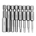 Produktbild CODIRATO 8 Stück Torx Schraubendreher Bits Set Magnetische Schraubendreher Kit S2 Stahl 1/4 Zoll Sechskant Schaft Elektrische Schraubendreher Werkzeuge Reparatur Set