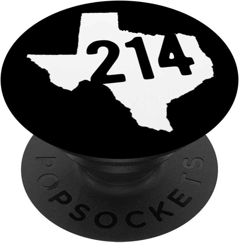 Retro 214 Dallas Texas Area Code PopSockets Swappable