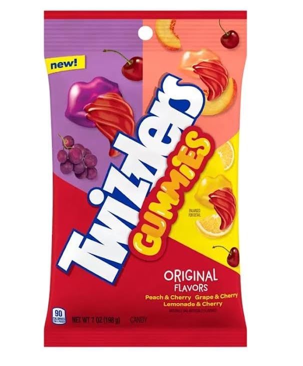 Twizzlers Gummies Peach Grape Lemonade & Cherry 7 oz miniatura 1