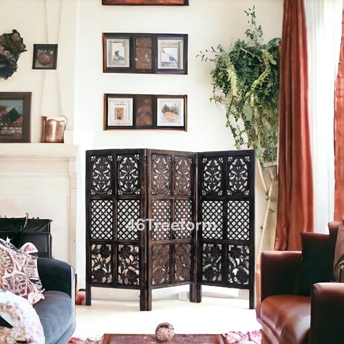 Image of Wooden Room Partition /Screen /Room Divider /Room Separator for Livng Room Bedroom Home Office Restarurant Hallway 20Inches Wide (3 Panel 4 Feet)
