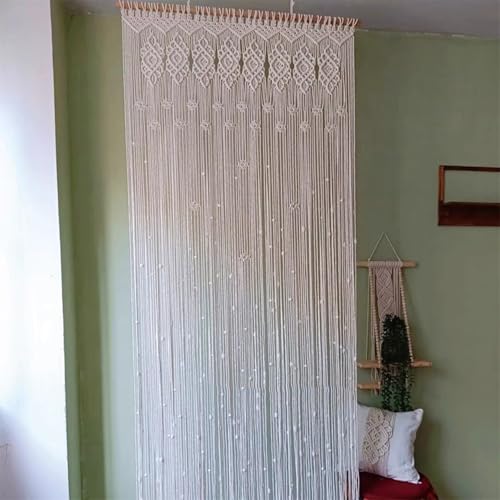 Rideaux muraux en macramé, rideau de porte tissé à la main pour séparateur de pièce, décoration bohème pour chambre à coucher, salon