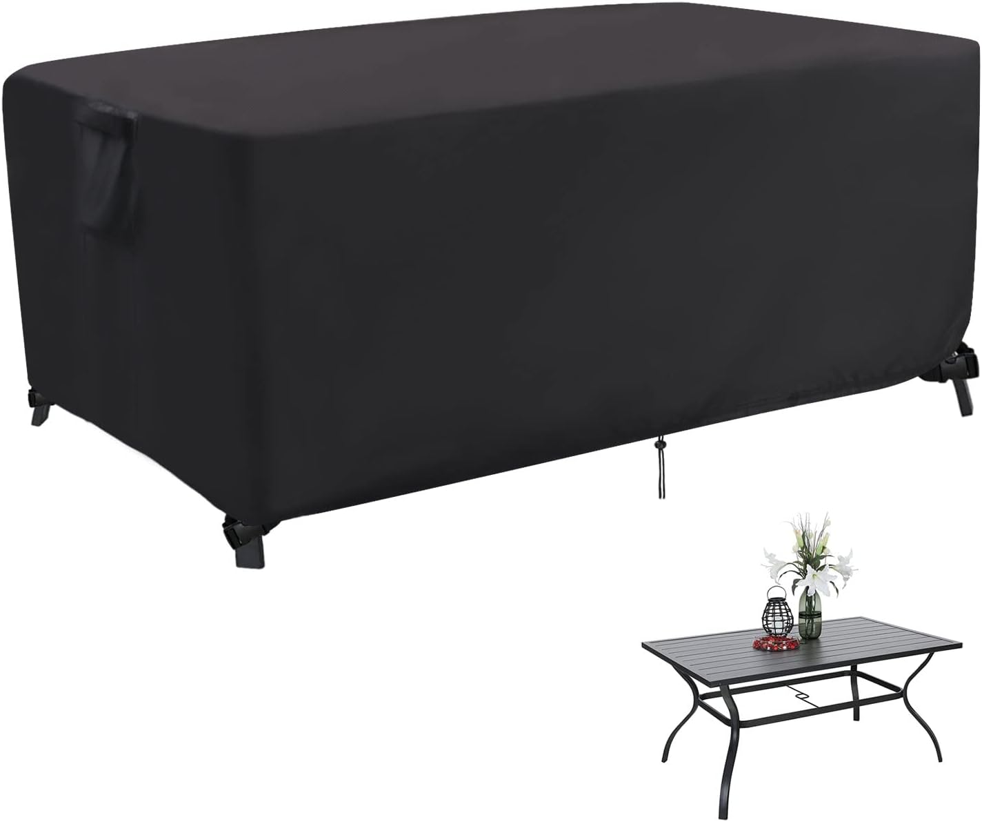 Jungda Outdoor Dining Table Cover,60 Inch Rectangle Patio