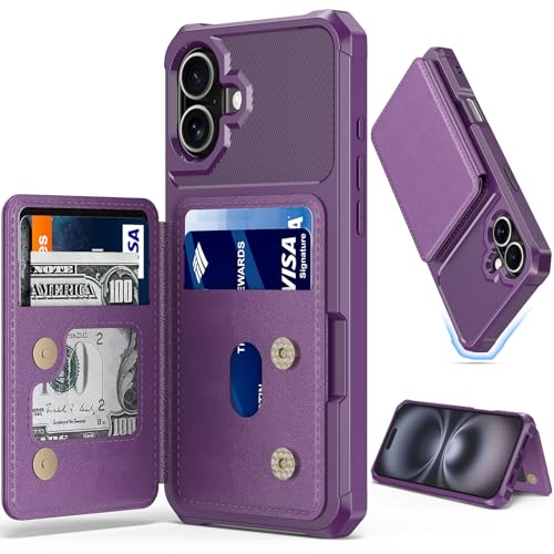 Coque iPhone 16 Plus pour éviter les chutes et remplacer votre portefeuille avec ses fentes cartes