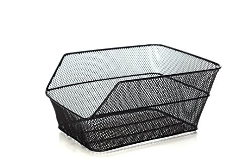 Cestino in ferro posteriore retinato speedy serie lusso colore nero, misure cm (l x p x a) 30 x 39 x 17.