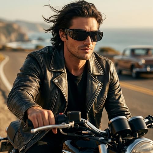Image of IGnaef Polarized Fit Over Sunglasses for Men UV Protection, Wrap Around Shades for Fishing Driving