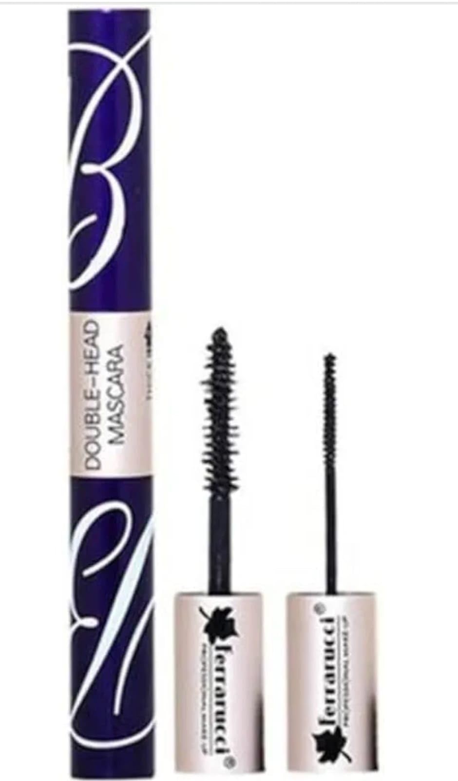 mascara Dual-Ended 2-in-1 Mascara for Women | Volumizing & Lengthening Curl Wand | Clump-Free, Waterproof & Smudge Proof | Intense Black | Easy Application for Lower Lashes & Inner Corners-image-0