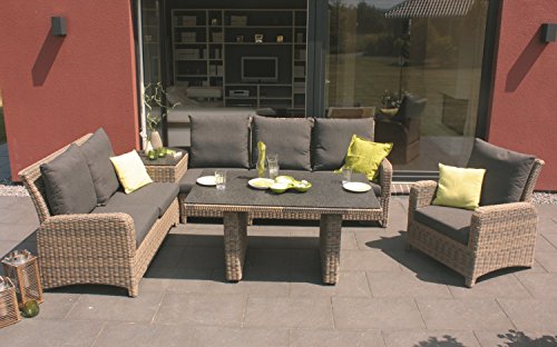 Consul Garden Esquina Lounge Grupo Aurora Lounge para 6 Personas Aluminio Polirratán