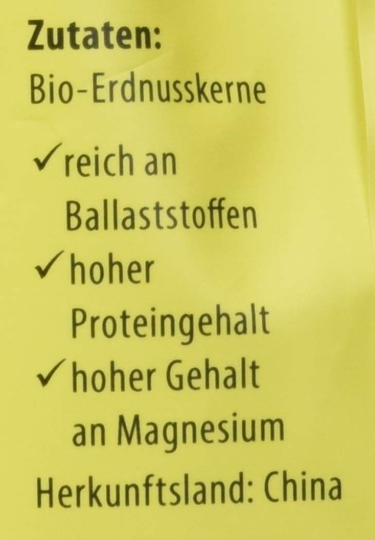 Reformhaus Erdnusskerne geröstet Bio, 6er Pack (6 x 200 g)