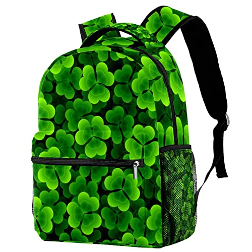 Mochilas ligeras y bolsos de hombro con trébol verde para viajes y senderismo