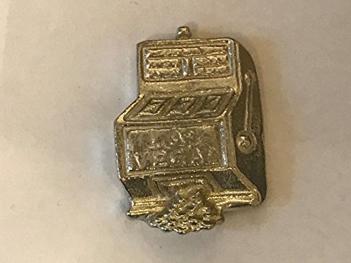 Las Vegas One Arm Bandit Slot Machine Size 2.6cm X 3.6cm TG246 Made from Solid Fine English Pewter Pin Lapel badge POSTED BY US GIFTS FOR ALL 2016 FROM DERBYSHIRE UK