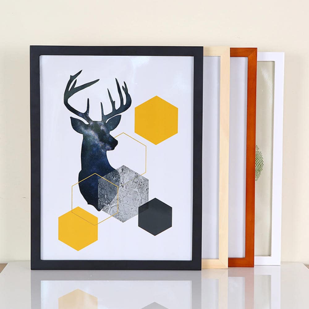 Bilderrahmen Personalisiertes Geschenk Massivholzwand 30,5 × 40,6 cm Gelb