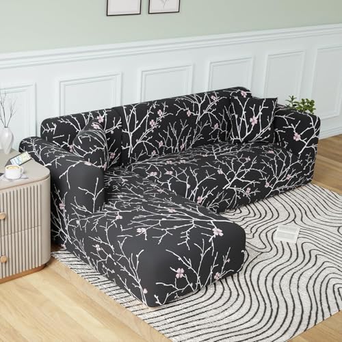 Gifts Island Universal Sectional 180 GSM Sofa Cover L-Shape Non-S...