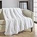 Chic Home 1 Piece Elana Shaggy Faux Fur Decorative Throw Blanket 50" x 60" White