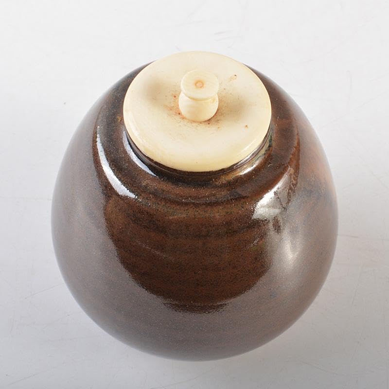 茶道具　京焼　万代草山作　文殊茶入　袱紗付　共箱　V　R6122 Amazon.co.jp: 茶道具 京焼 万代草山作 文殊茶入 袱紗付 共箱 V