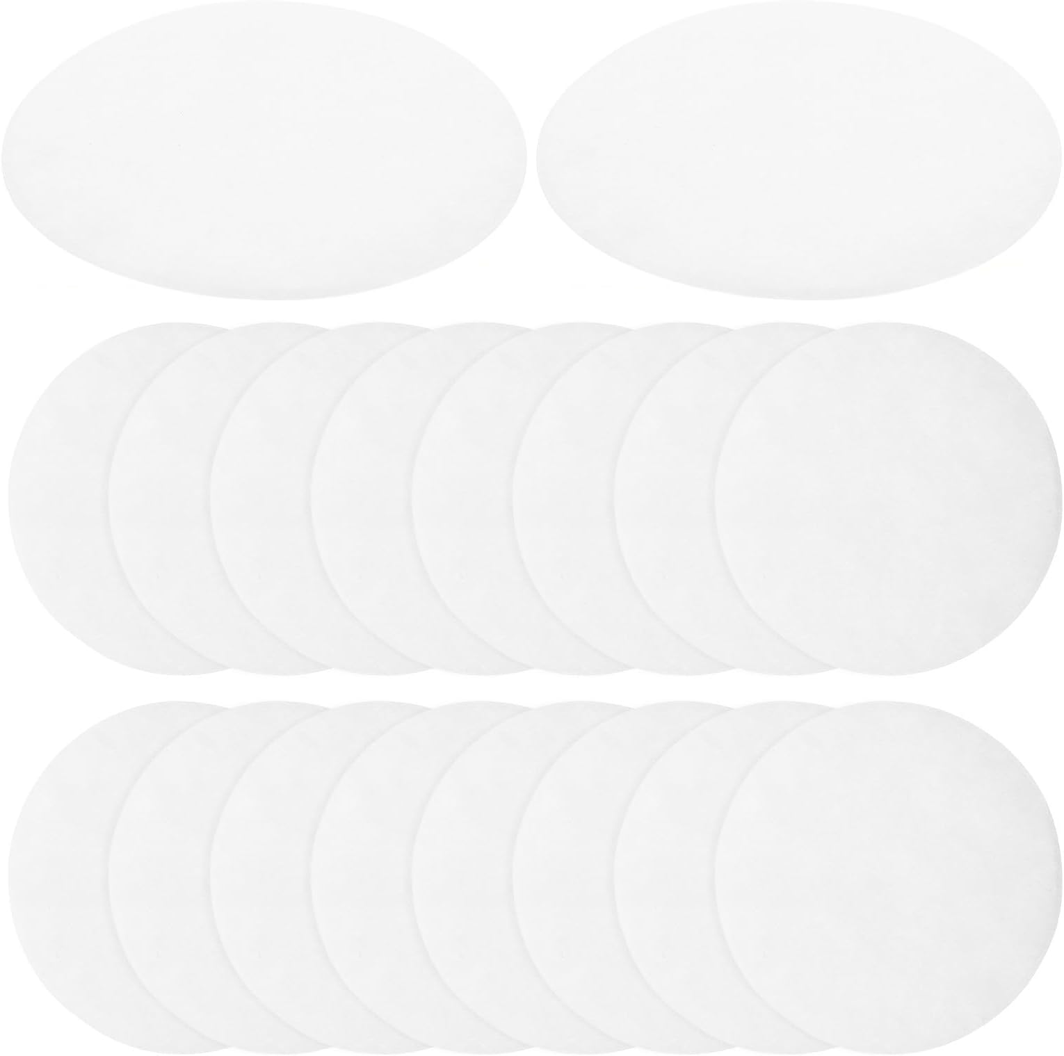 100Pcs Qualitative Filter Sheets Unbleached Laboratory Filter Paper Acid and Alkali Resistance Efficient Filtration White Paper for Chromatography and Solvent Filtering