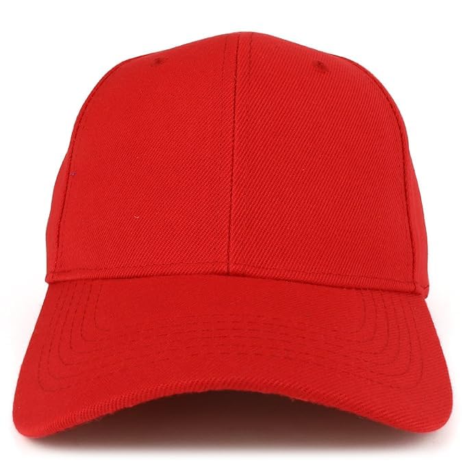 Captain Cory 100% Cotton Stylish Unisex Baseball Cap for Outdoor Workout and Activities - Adjustable Casual Cap for Daily Wear (Red)