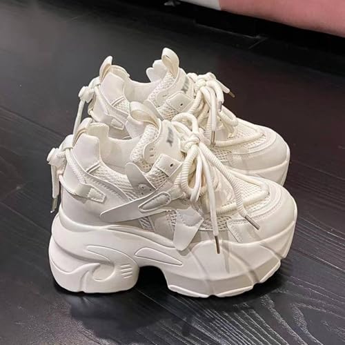Chunky Sneakers for Women & Girls Walking Shoes with 2.7-Inch Thick Sole - Lightweight & Comfortable2