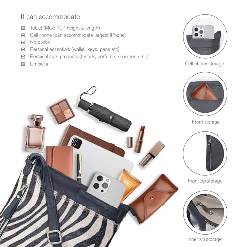 Image of Leather Crossbody Bags for Women - Ladies Sling Handbags - Medium Cross body Purses Handbags - Purses For Women