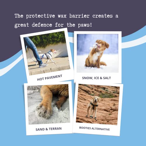 100 % natürlicher Hunde-Nasen- und Pfotenbalsam-Pfotenschutz,Pfotenbalsam für Hunde,Hundepfotenpflege Hundepfotenbalsam spendet Feuchtigkeit und pflegt und lindert trockene und rissige Pads (30 ml)