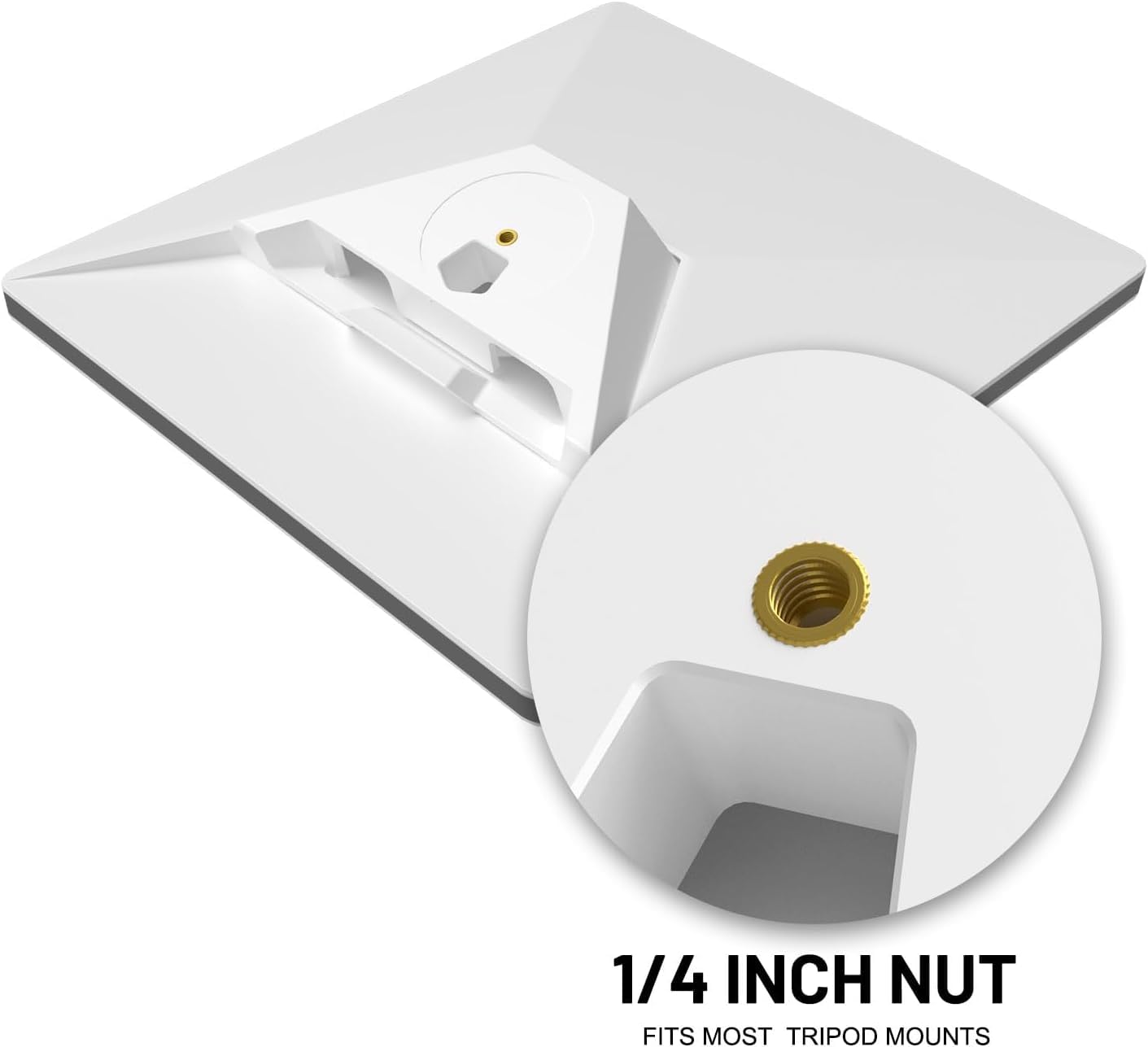 Adapter statywy do mocowania Starlink Mini Mount Adapter z gwintowanym mocowaniem 1/4"-20 z tworzywa sztucznego, kompatybilny ze statywami, kamperami i instalacjami zewnętrznymi, lekki, pasuje