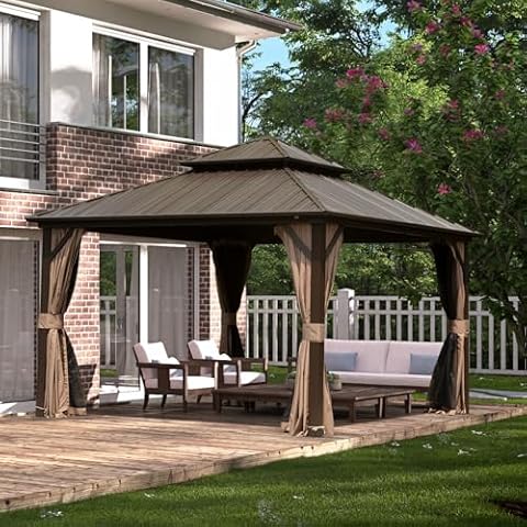 Domi 10' x 12' Hardtop Gazebo Cover