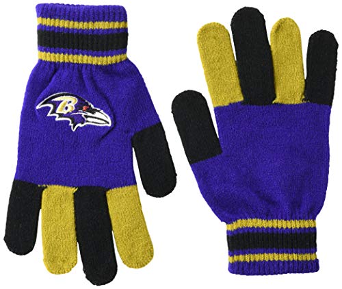 Guantes Baltimore Ravens para el día a día y tardes frías de partido de la NFL