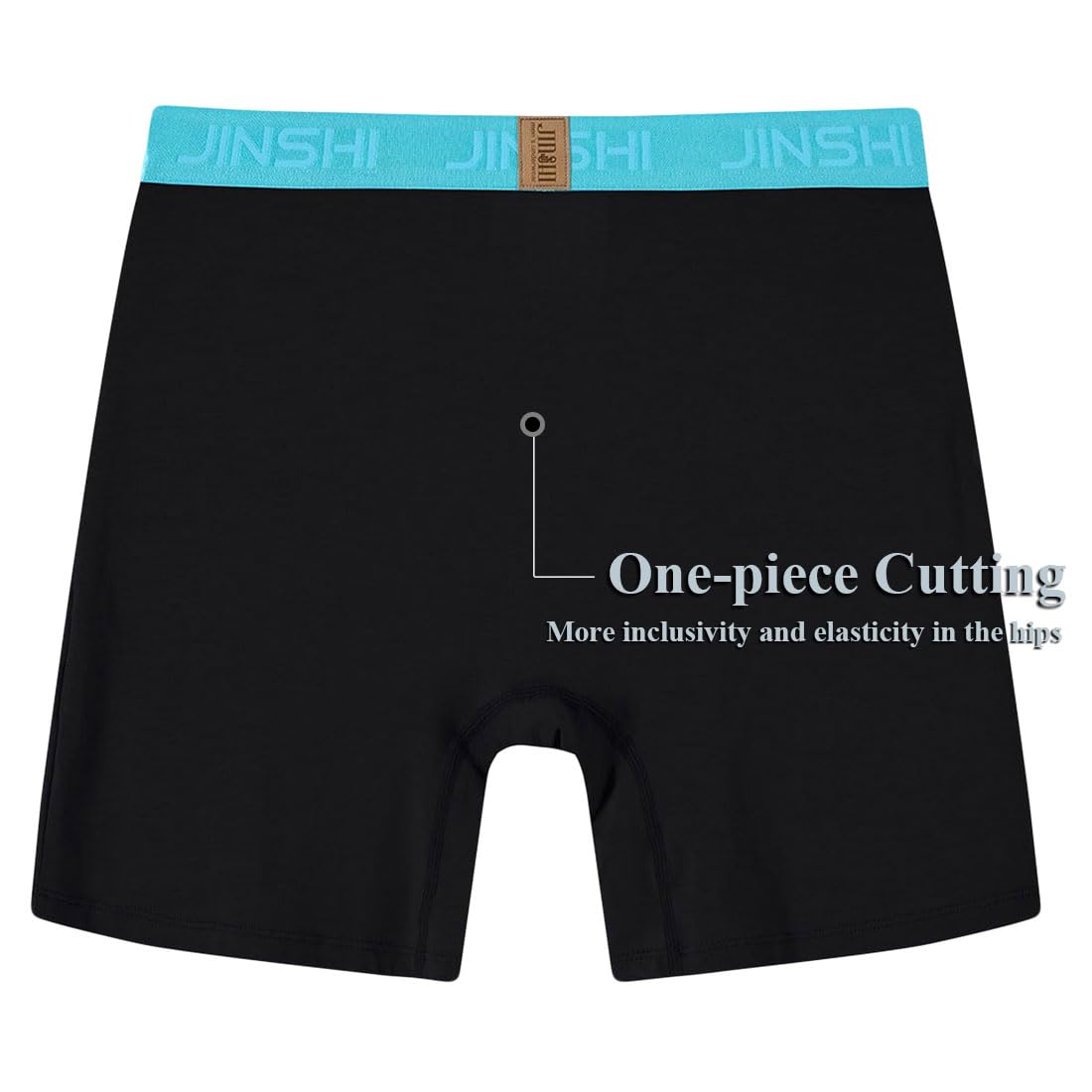 Jinshi Mens Bamboo Long Leg Boxer Briefs Underwear 3-Pack 4-Pack 5-Pack