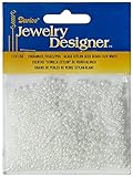 Darice Glass Seed Beads, White Pearl Ceylon, 10/0 Size