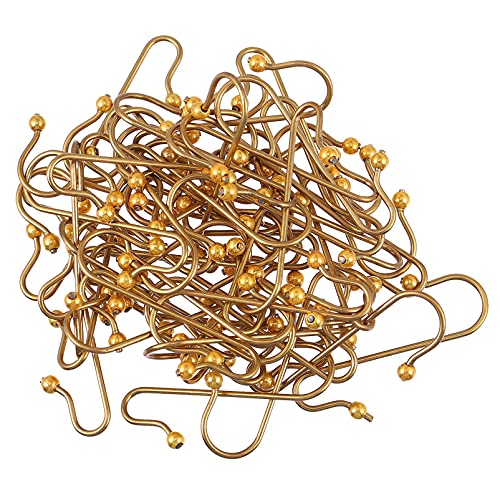 Garneck 40pcs Christmas Decoration Hook Ornament Hangers Hook Hooks Christmas Decorations LED Holiday Over Gold Trim Silver Party Christmas s Shape Hook Christmas Hook Iron Golden