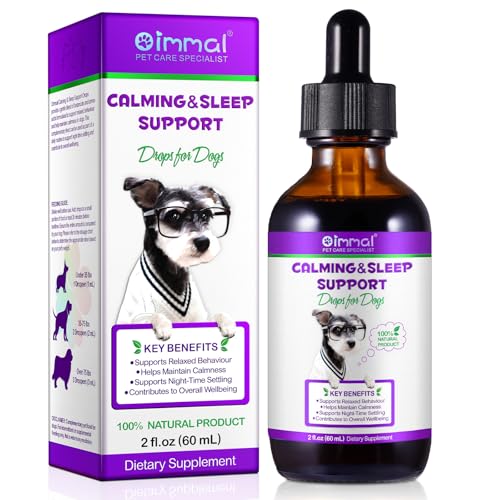 Melatonina Per Cani, Aiuto Liquido Per Il Sonno Dei Cani, Trattamento Calmante In Caso Di Rumori, Rumori E Viaggi, Favorisce Il Rilassamento 60 Ml