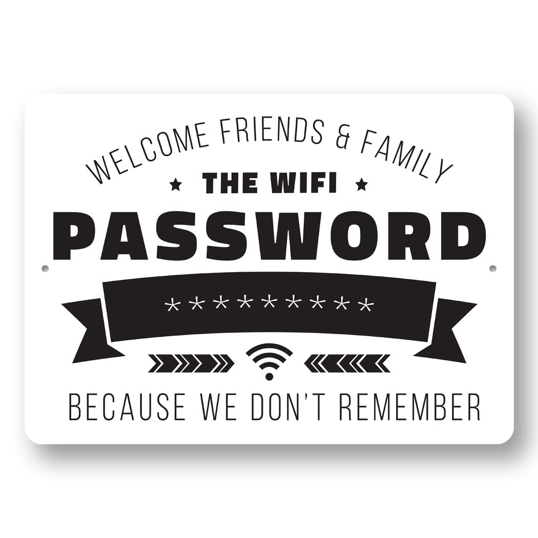Amazon.com: Funny Wifi Password Sign - 16" x 24" : Home & Kitchen