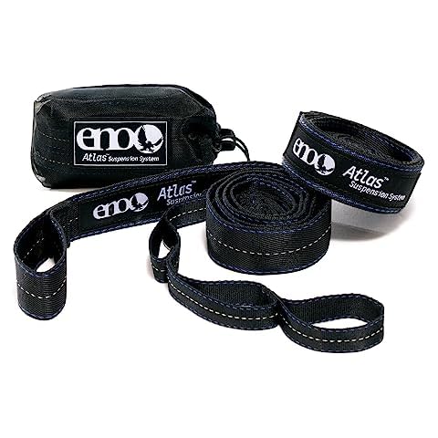 ENO Atlas Suspension System - Tree Strap for Hammock - Accessories for Camping, Hiking, and Backpacking - Black/Royal Cover