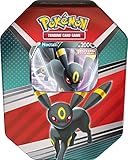 Cette Pokébox contient 4 boosters issus de la dernière nouveauté et d’anciennes séries, 1 carte promo de Noctali.