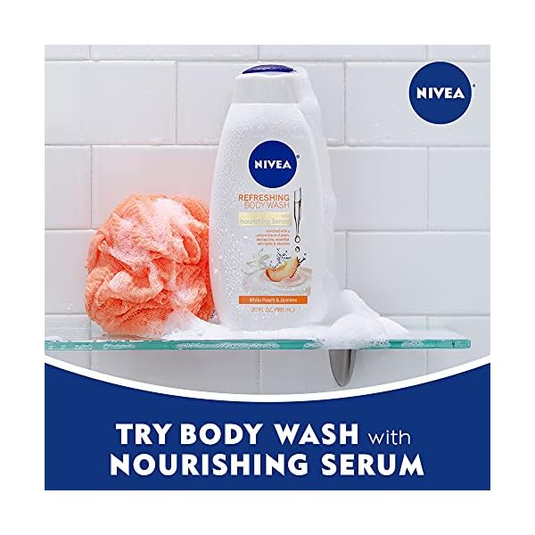 NIVEA-White-Peach-and-Jasmine-Body-Wash-with-Nourishing-Serum-20-Fl-Oz NIVEA White Peach and Jasmine Body Wash with Nourishing Serum, 20 Fl Oz