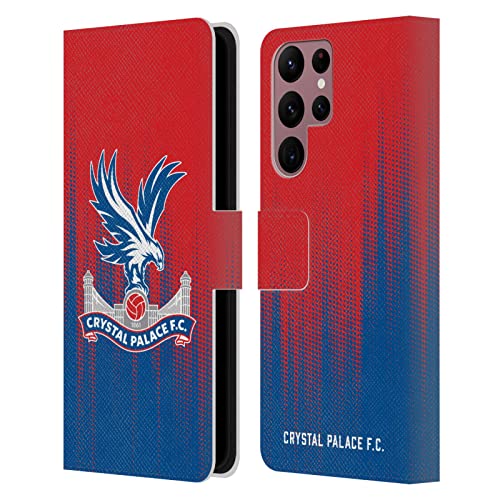 Étui portefeuille Crystal Palace FC pour Samsung Galaxy S22 Ultra 5G en cuir demi-teinte