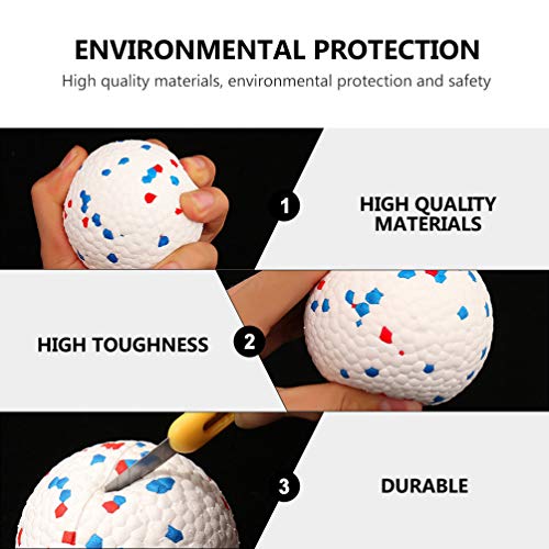 UKCOCO 3 Peças de Borracha de Látex para Cães Bolas de Brinquedos Interativos Brinquedos de Mastigar