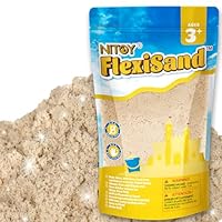 NiToy 2.2Lbs/1kg Play Sand, Never Dries Out-Fun for 3 Years and up Kids Bulk Refill for Sensory Sand Box Toys, Ideal for Shaping, Squeezing and Molding (Orignial Color)